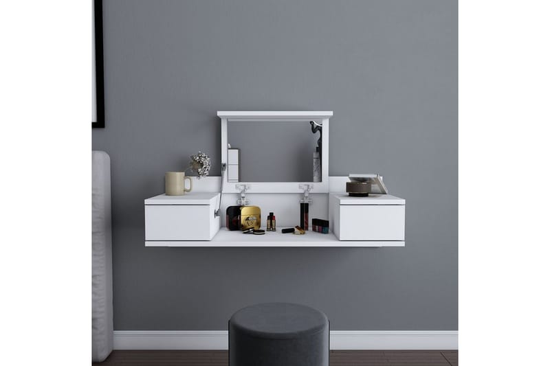 Zenn Kampauspöytä 100 cm - Valkoinen - Huonekalut - Pöytä & ruokailuryhmä - Meikki- & kampauspöydät