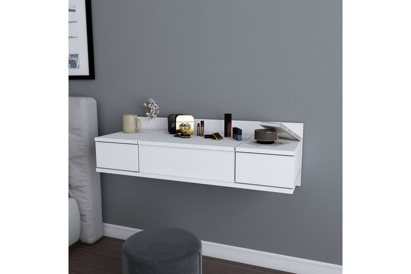 Zenn Kampauspöytä 100 cm - Valkoinen - Huonekalut - Pöytä & ruokailuryhmä - Meikki- & kampauspöydät