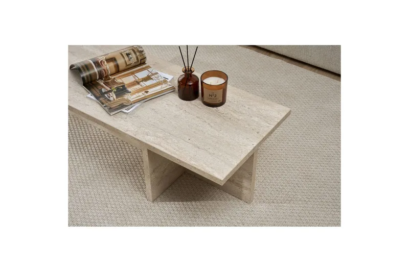 Zephral Sohvapöytä 120 cm - Beige - Huonekalut - Pöytä & ruokailuryhmä - Sohvapöytä