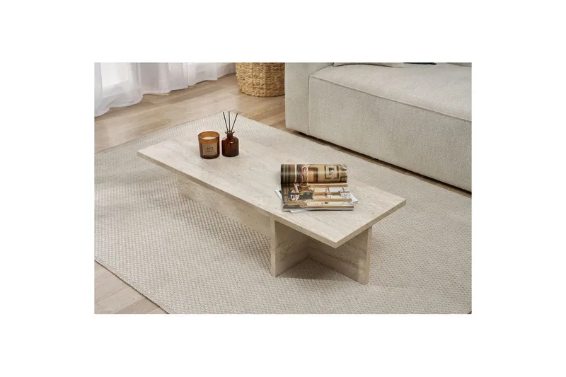 Zephral Sohvapöytä 120 cm - Beige - Huonekalut - Pöytä & ruokailuryhmä - Sohvapöytä