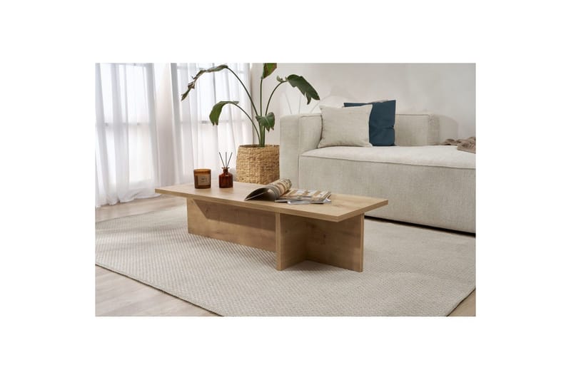 Zephral Sohvapöytä 120 cm - Luonnonväri - Huonekalut - Pöytä & ruokailuryhmä - Sohvapöytä