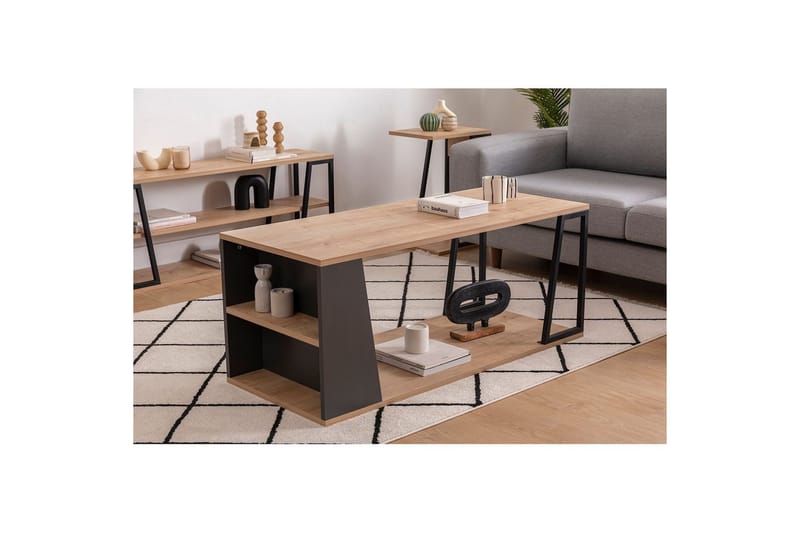 Zeric Sohvapöytä 120 cm - Sininen/Musta - Huonekalut - Pöytä & ruokailuryhmä - Sohvapöytä