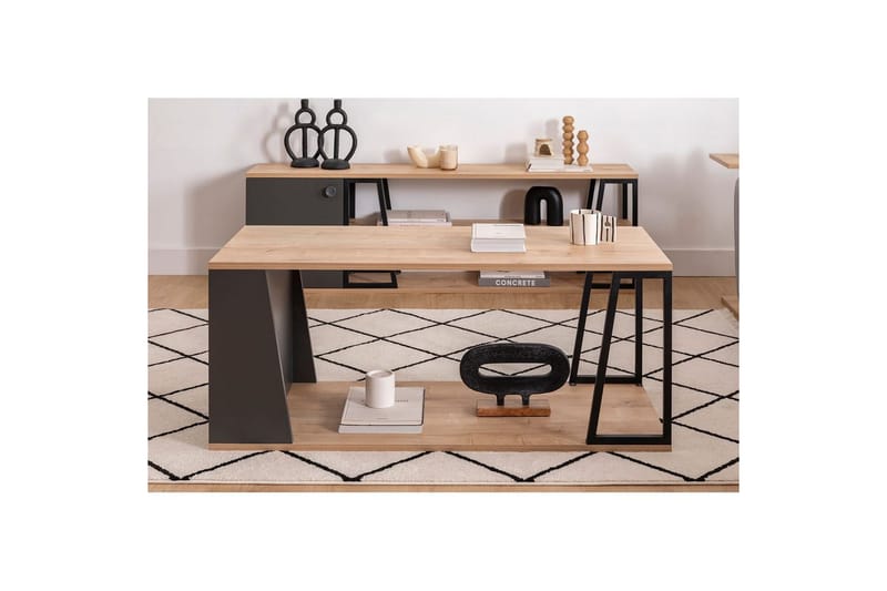 Zeric Sohvapöytä 120 cm - Sininen/Musta - Huonekalut - Pöytä & ruokailuryhmä - Sohvapöytä