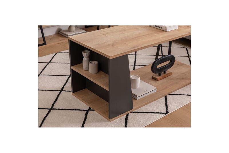 Zeric Sohvapöytä 120 cm - Sininen/Musta - Huonekalut - Pöytä & ruokailuryhmä - Sohvapöytä