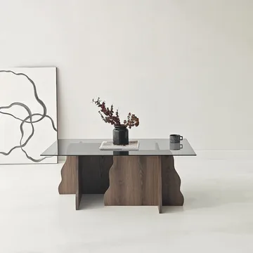Zevric sohvapöytä 65x105 cm suorakulmainen lasi - Huonekalut - Pöytä & ruokailuryhmä - Sohvapöytä
