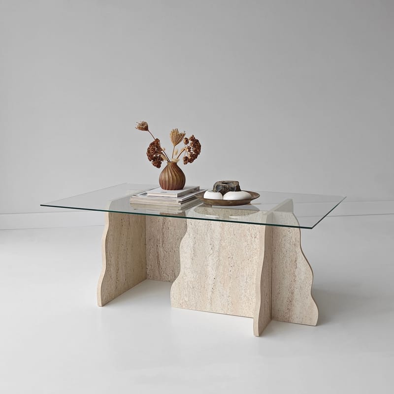 Zevric sohvapöytä 65x105 cm suorakulmainen lasi - Huonekalut - Pöytä & ruokailuryhmä - Sohvapöytä