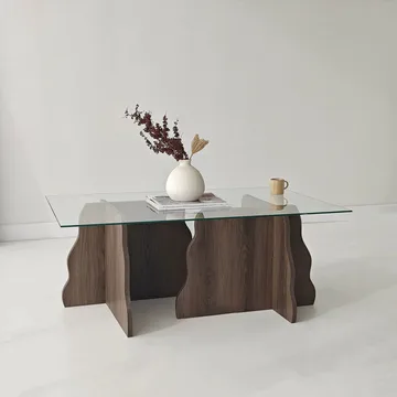Zevric sohvapöytä 65x105 cm suorakulmainen lasi - Huonekalut - Pöytä & ruokailuryhmä - Sohvapöytä