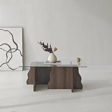 Zevric sohvapöytä 65x105 cm suorakulmainen lasi - Huonekalut - Pöytä & ruokailuryhmä - Sohvapöytä