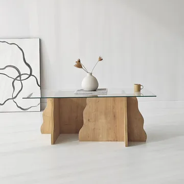 Zevric sohvapöytä 65x105 cm suorakulmainen lasi - Huonekalut - Pöytä & ruokailuryhmä - Sohvapöytä
