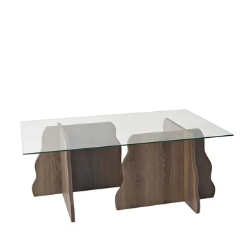 Zevric sohvapöytä 65x105 cm suorakulmainen lasi - Huonekalut - Pöytä & ruokailuryhmä - Sohvapöytä