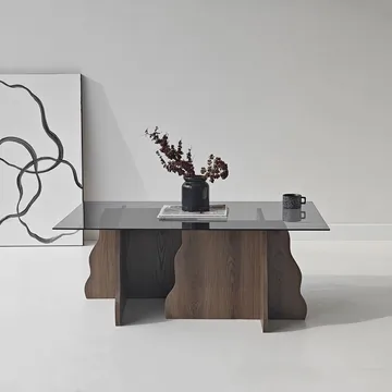 Zevric sohvapöytä 65x105 cm suorakulmainen lasi - Huonekalut - Pöytä & ruokailuryhmä - Sohvapöytä