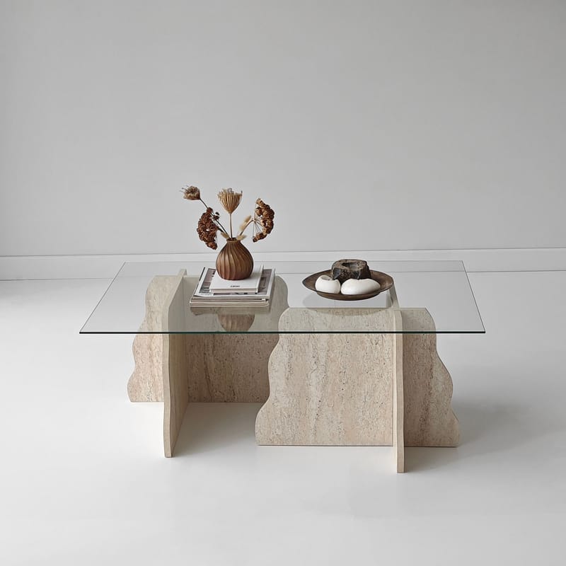 Zevric sohvapöytä 65x105 cm suorakulmainen lasi - Huonekalut - Pöytä & ruokailuryhmä - Sohvapöytä