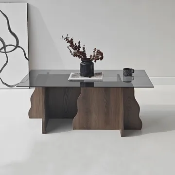 Zevric sohvapöytä 65x105 cm suorakulmainen lasi - Huonekalut - Pöytä & ruokailuryhmä - Sohvapöytä