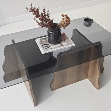 Zevric sohvapöytä 65x105 cm suorakulmainen lasi - Huonekalut - Pöytä & ruokailuryhmä - Sohvapöytä
