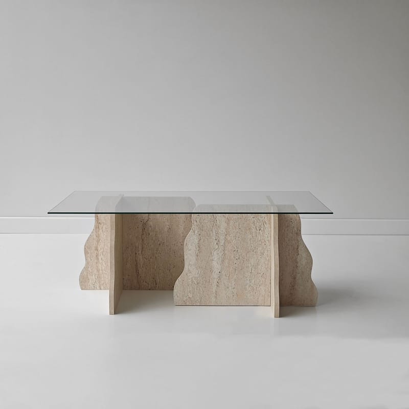 Zevric sohvapöytä 65x105 cm suorakulmainen lasi - Huonekalut - Pöytä & ruokailuryhmä - Sohvapöytä