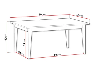 Zeylor Sohvapöytä 90 cm - Huonekalut - Pöytä & ruokailuryhmä - Sohvapöytä