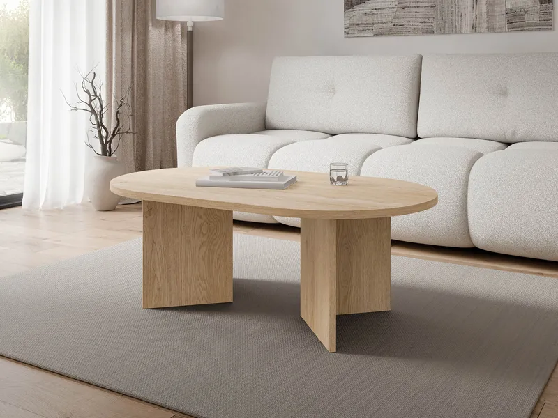 Zyleron Sohvapöytä 110 cm - vaaleanruskea - Huonekalut - Pöytä & ruokailuryhmä - Sohvapöytä