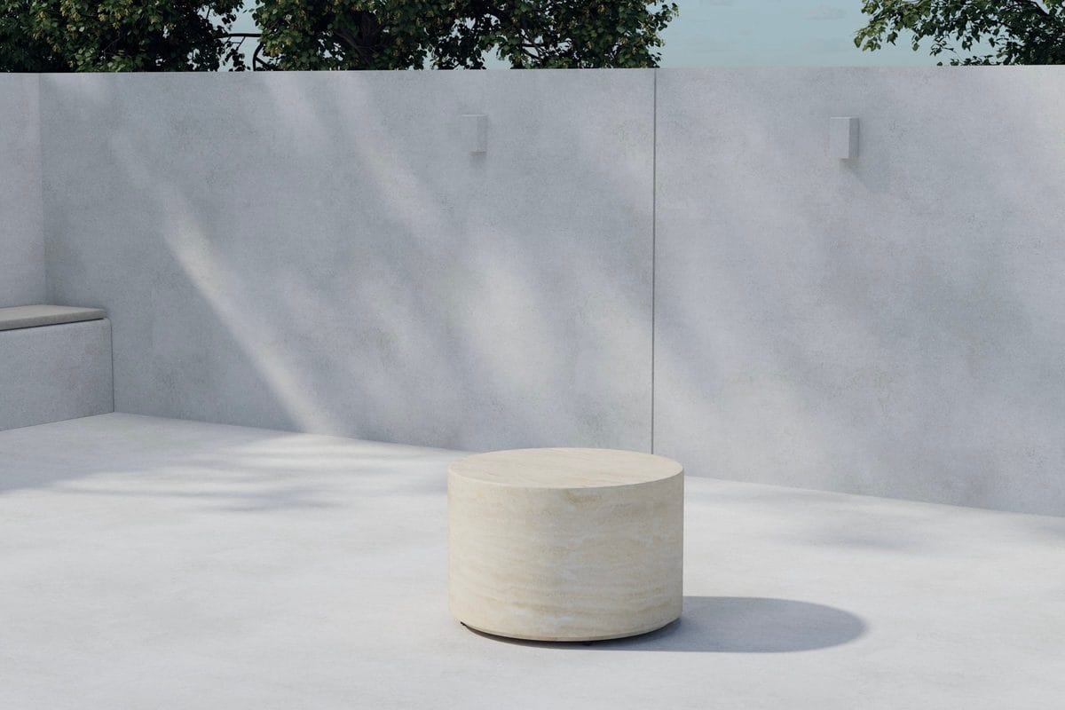 Lissabon sivupöytä 60 cm ulkokäyttöön - Beige