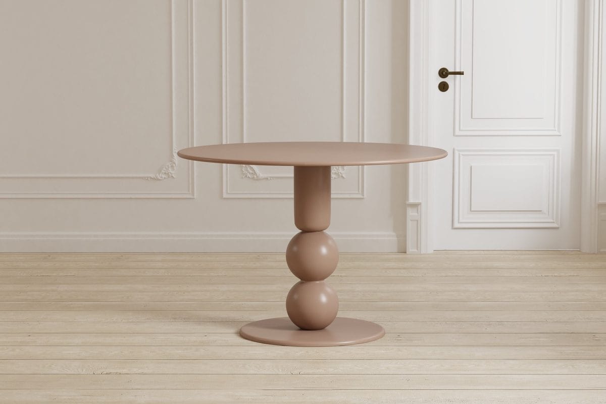 Boule pyöreä ruokapöytä 110 cm - Beige