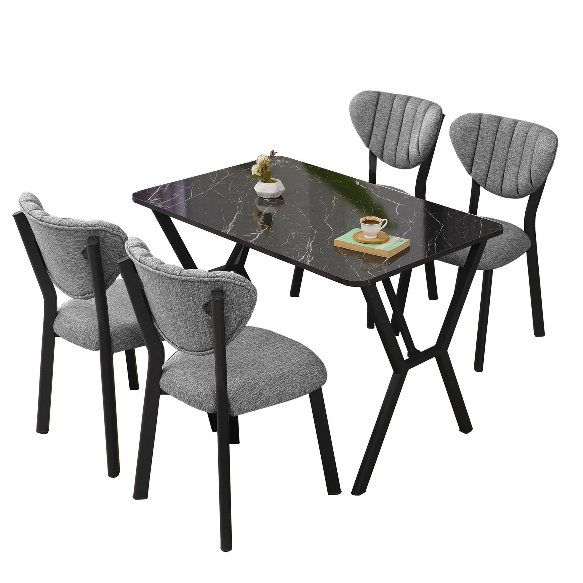 Krylor ruokailuryhmä pöytä 110 cm + 4 tuolia -