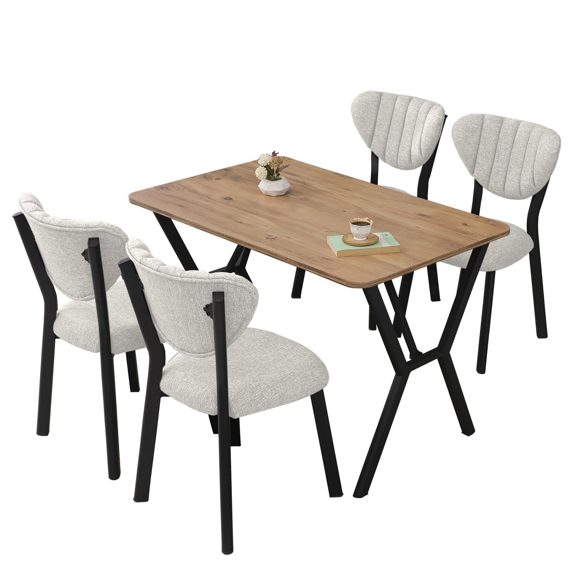 Krylor ruokailuryhmä pöytä 110 cm + 4 tuolia -