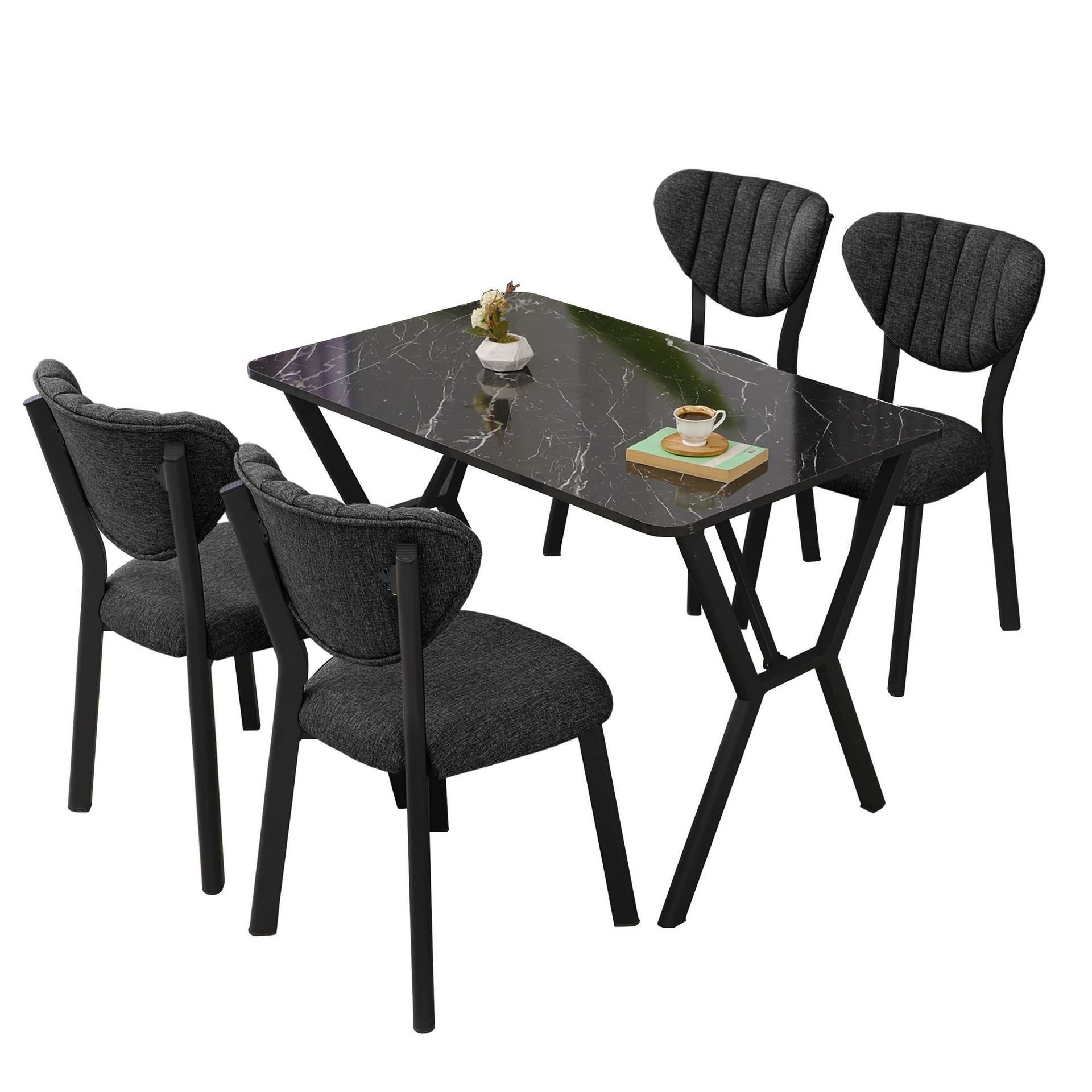 Krylor ruokailuryhmä pöytä 110 cm + 4 tuolia -