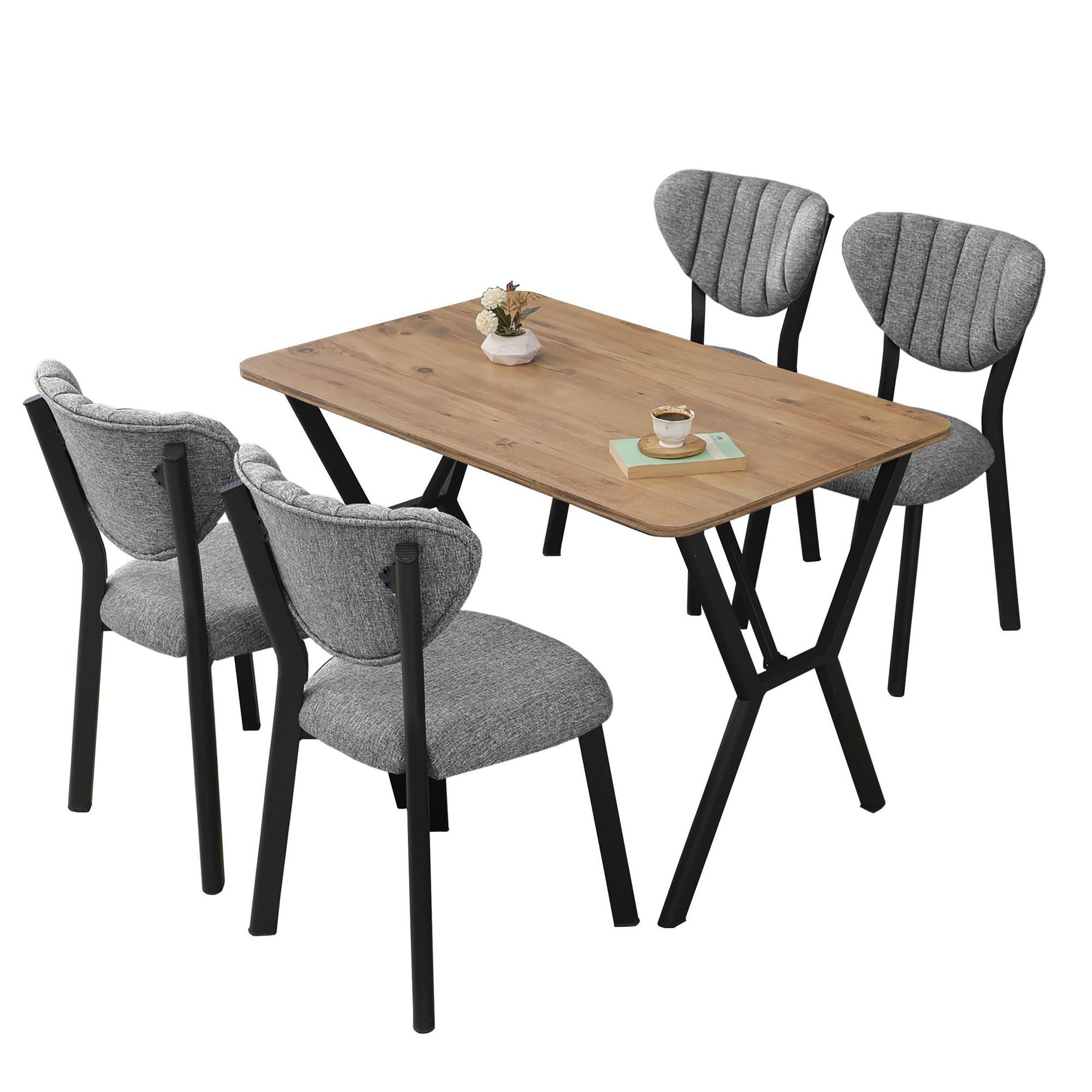 Krylor ruokailuryhmä pöytä 110 cm + 4 tuolia -