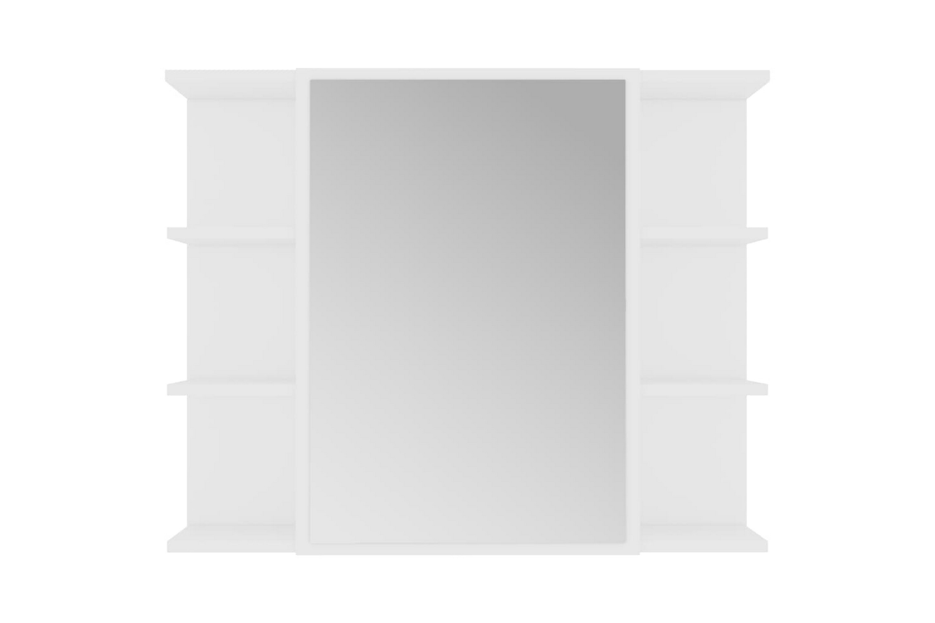 Kylpyhuoneen peilikaappi valkoinen 80x20,5x64 cm lastulevy - Valkoinen