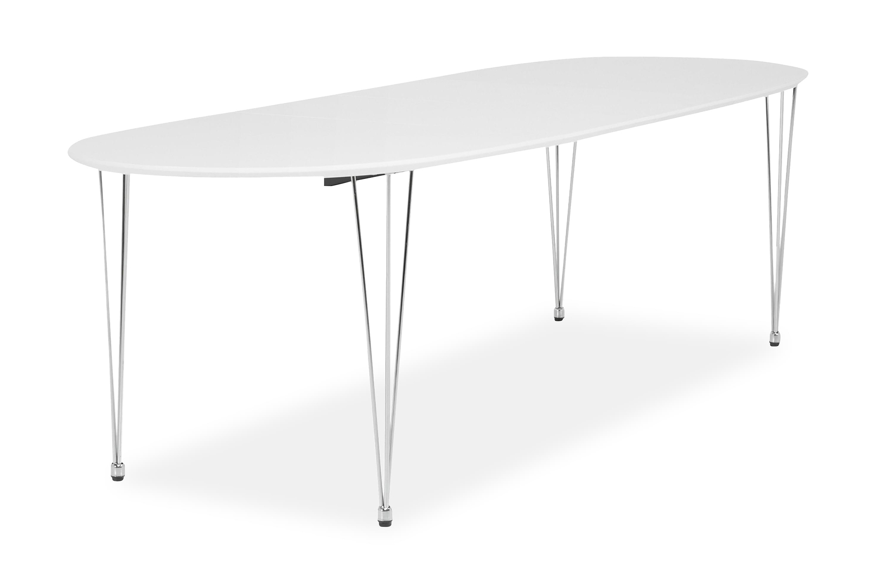 Scandinavian Choice Ruokapöytä Lennox 180 cm 2 jatkolevyllä Ovaali - Valkoinen