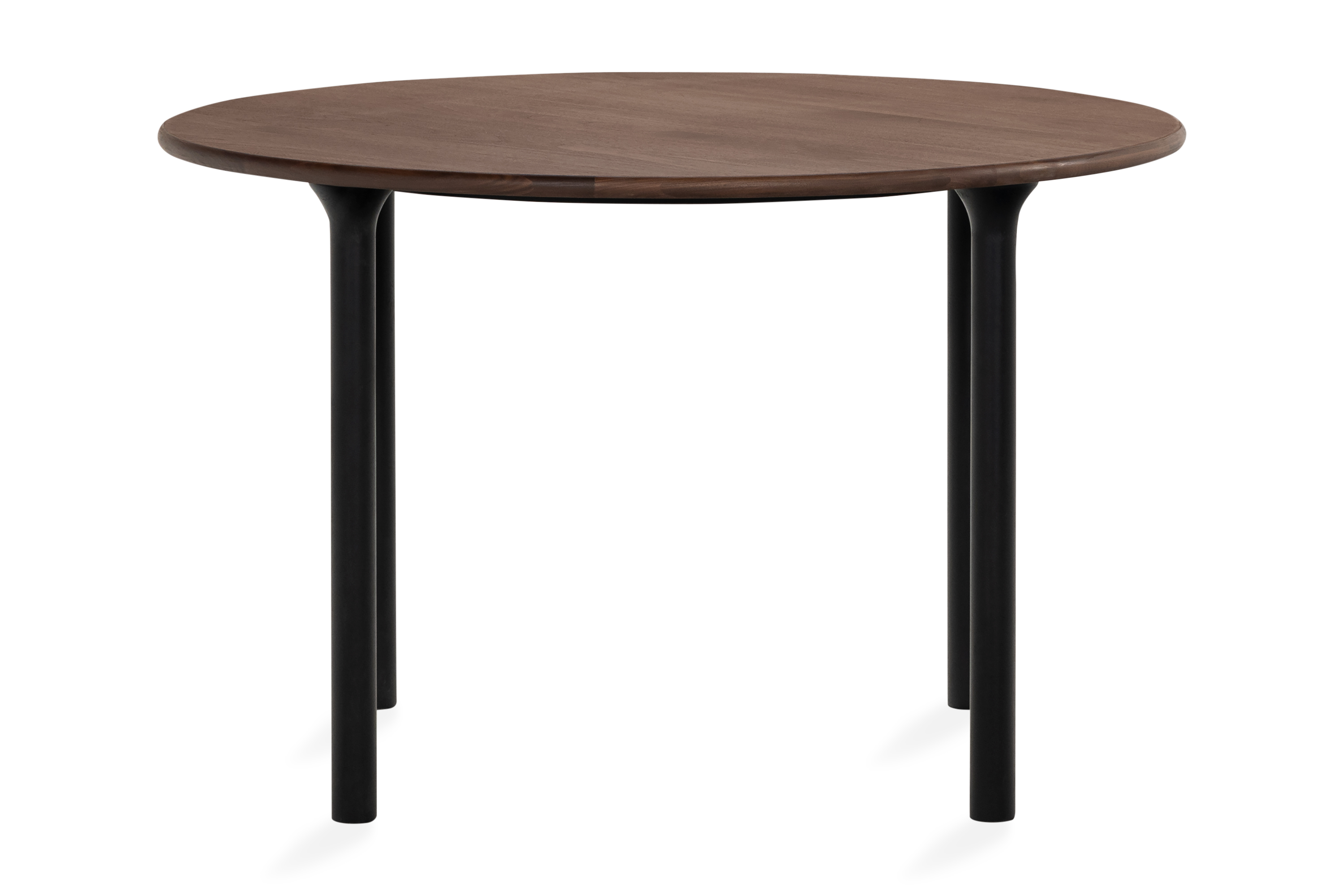 Ruokapöytä Neandir 120 cm Pyöreä - Pähkinä/Musta