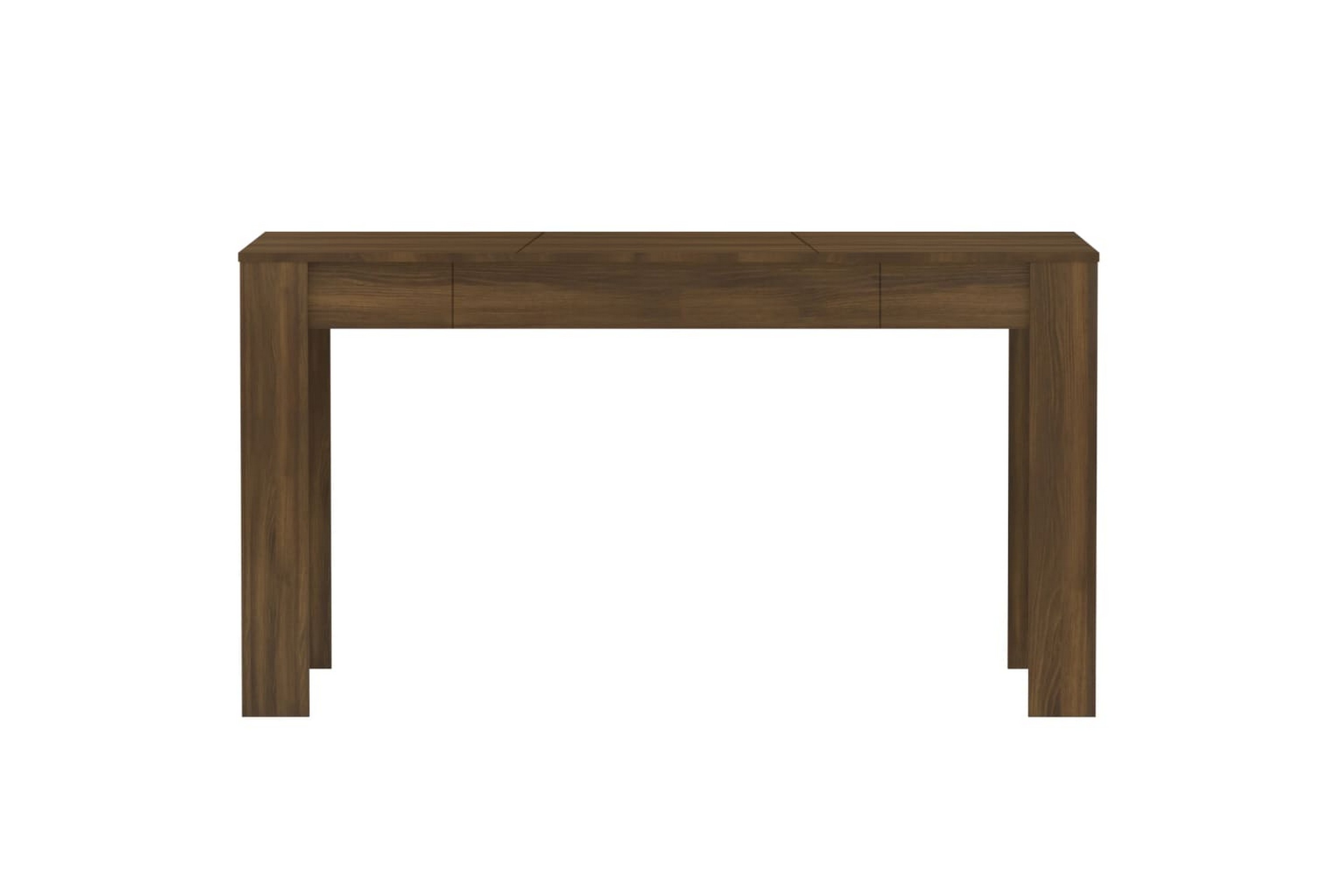 Ruokapöytä ruskea tammi 140x74,5x76 cm tekninen puu - Ruskea