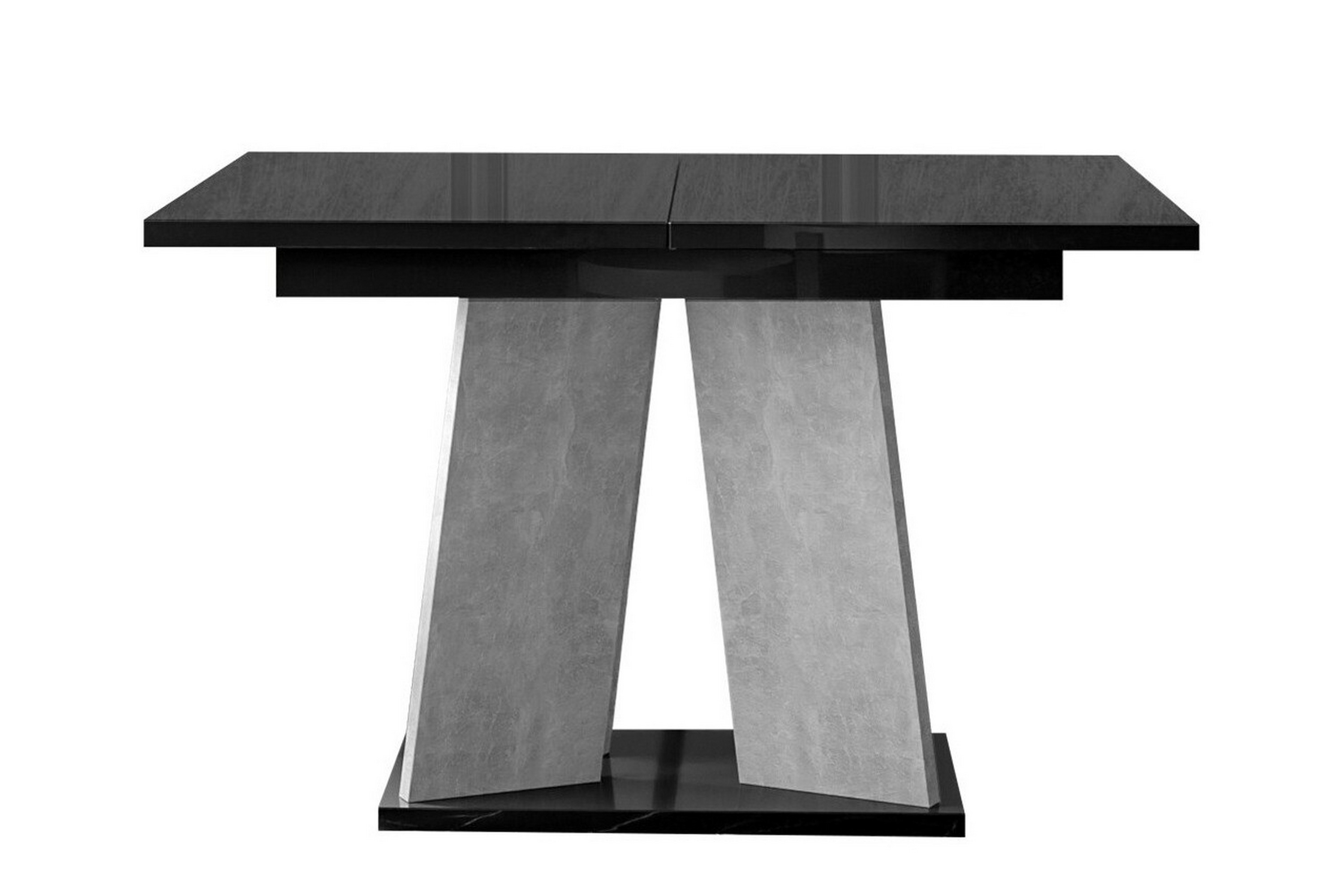 Ruokapöytä Denogal 90 cm - Musta korkeakiilto