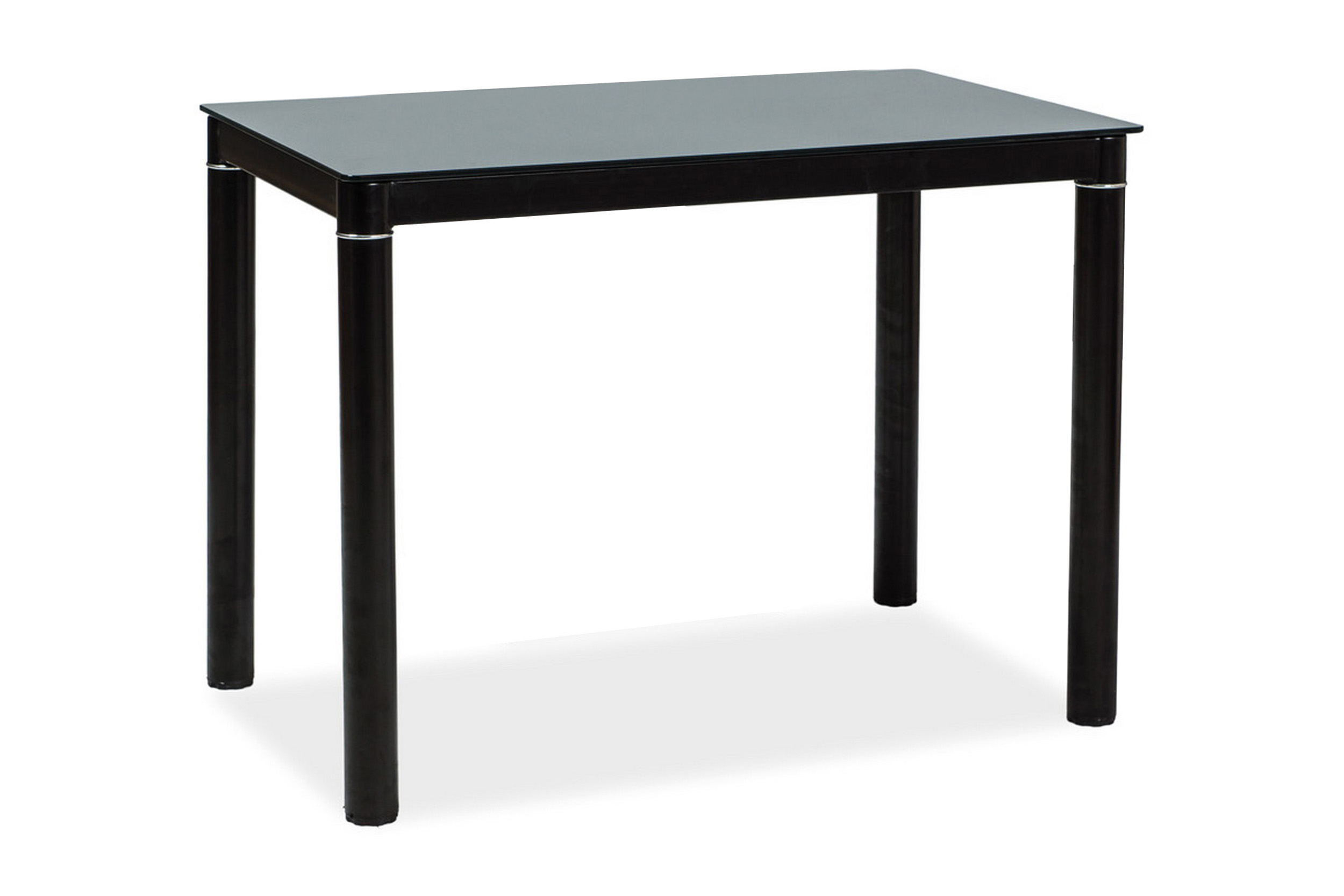 Ruokapöytä Jelka 100 cm - Lasi/Musta