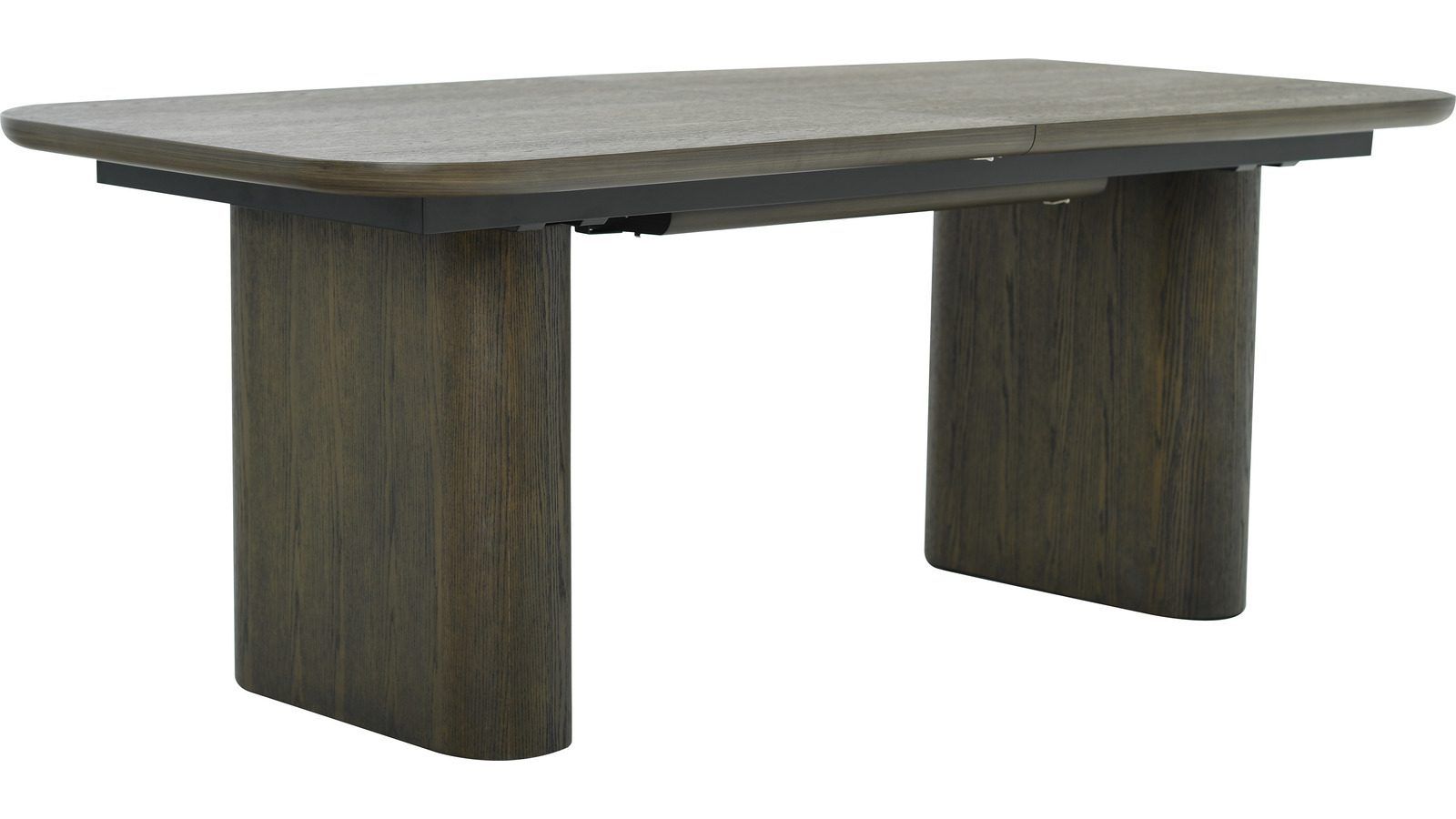 Ruokapöytä NFG Aldon 200x100 + 80 cm Brun Med tilläggsskiva - Ruskea