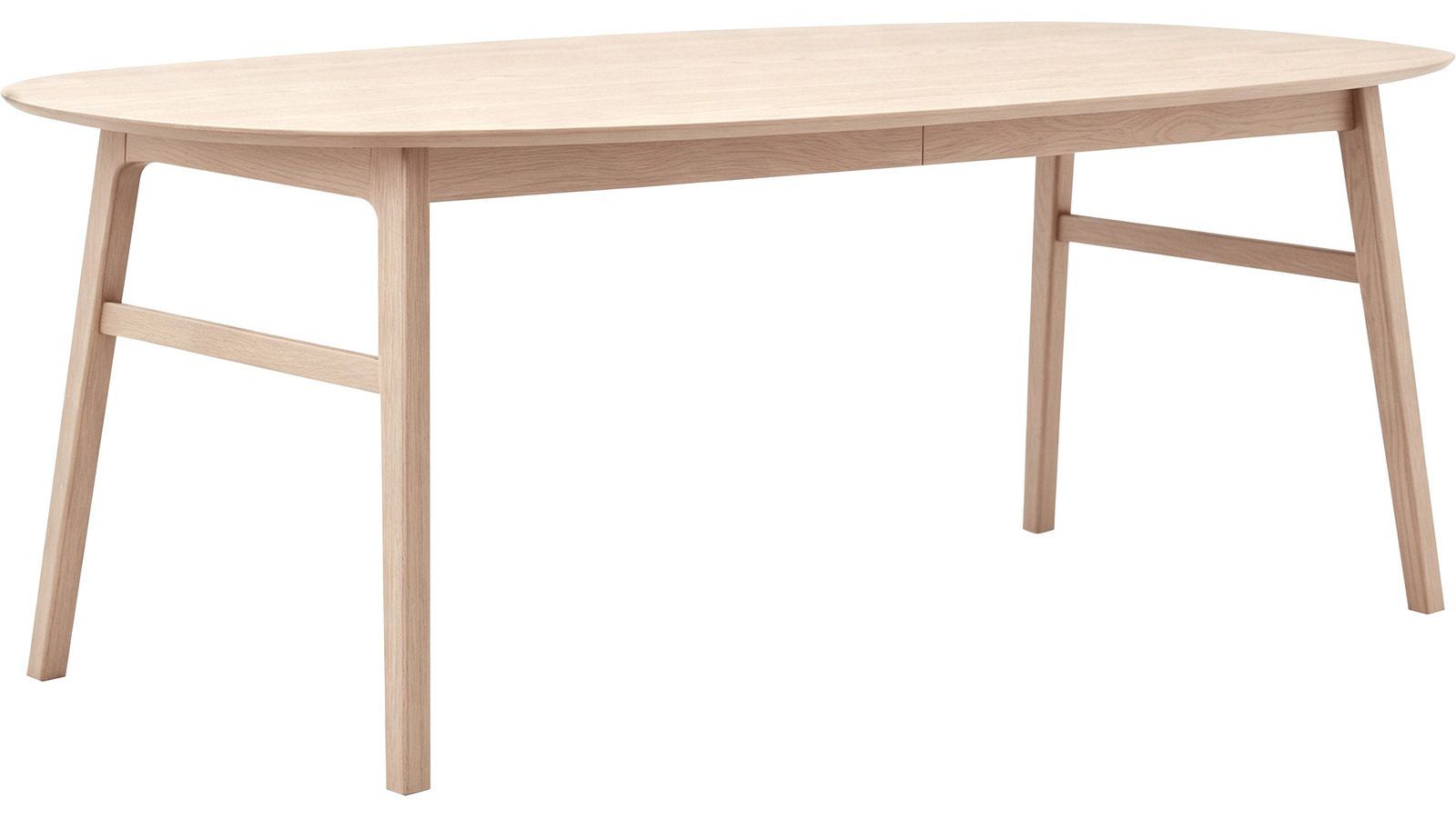 Ruokapöytä NFG Karmöy 205–305x105 cm Vitpigmenterat Med 2 tillägg 205x105 cm - Valkopigmentoitu
