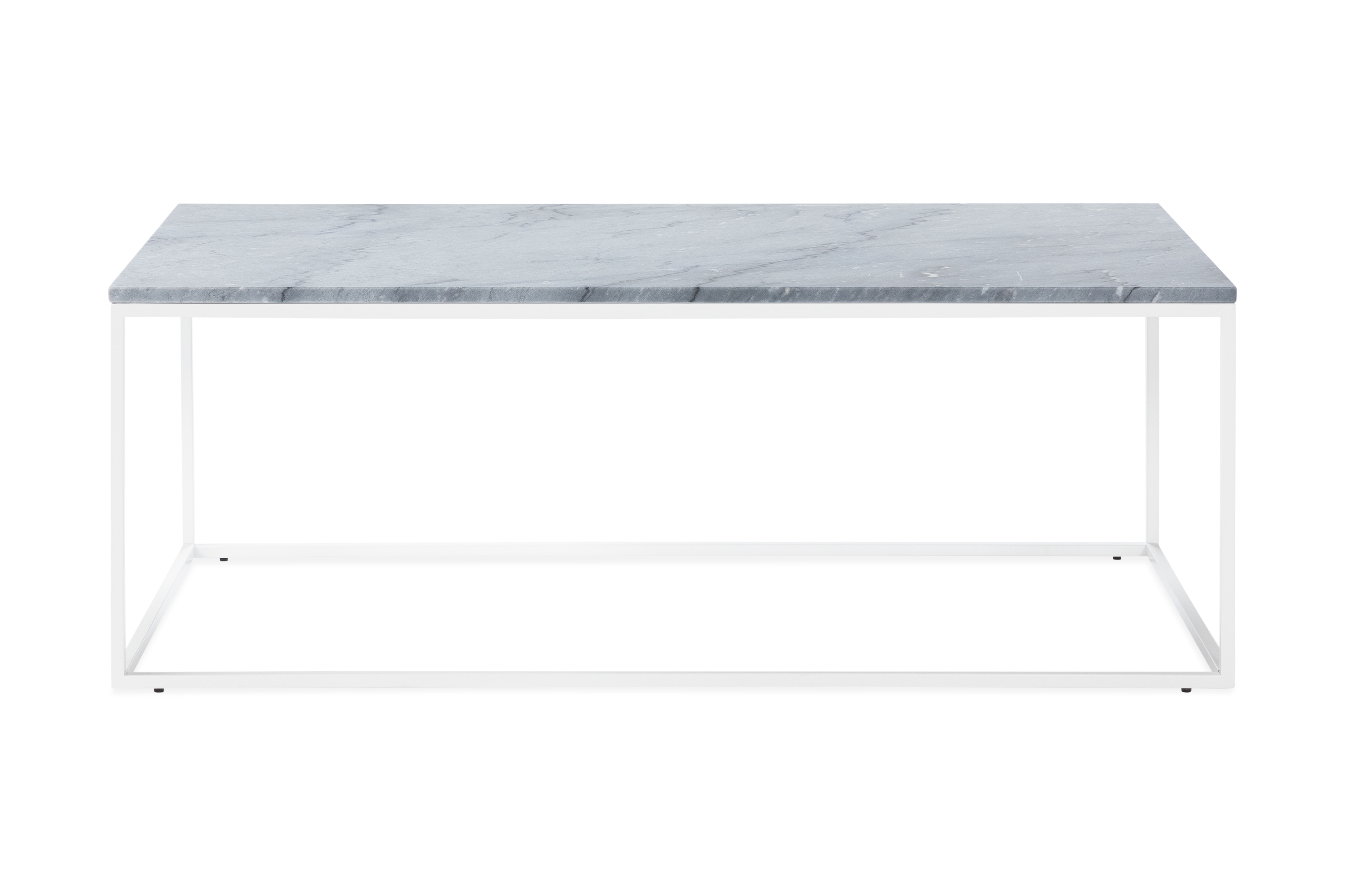 Sohvapöytä Titania 120 cm Marmori - Harmaa/Valkoinen