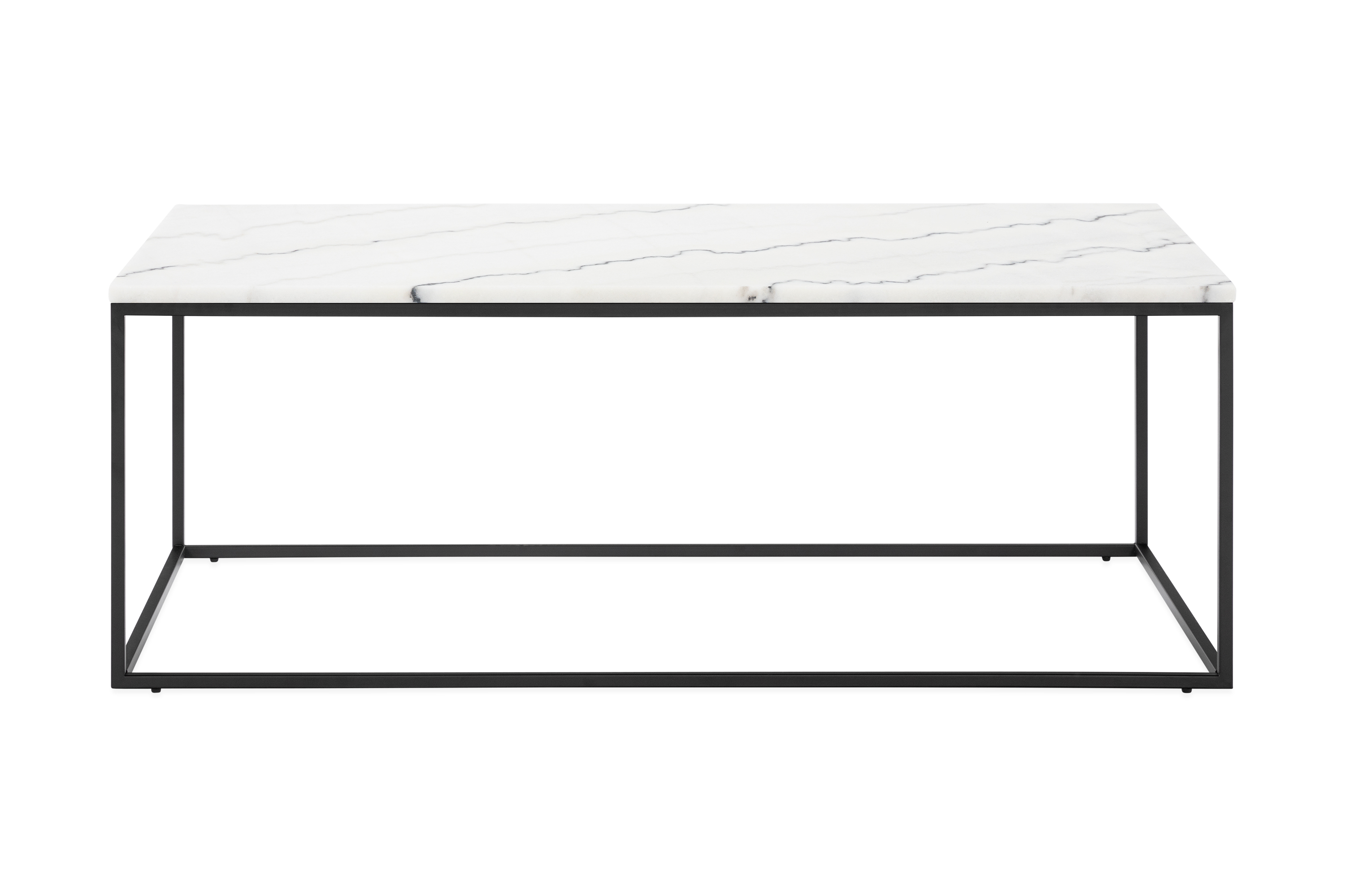 Sohvapöytä Titania 120 cm Marmori - Valkoinen/Musta