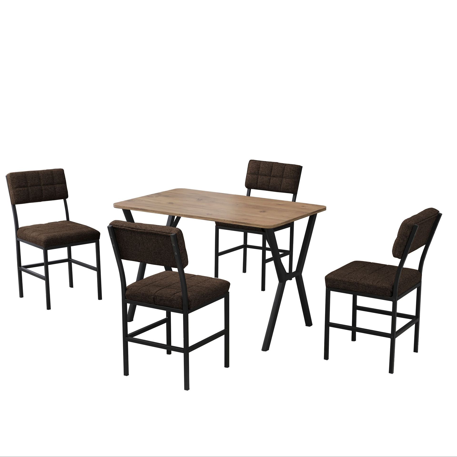 Stedum ruokailuryhmä pöytä 110 cm + 4 tuolia -
