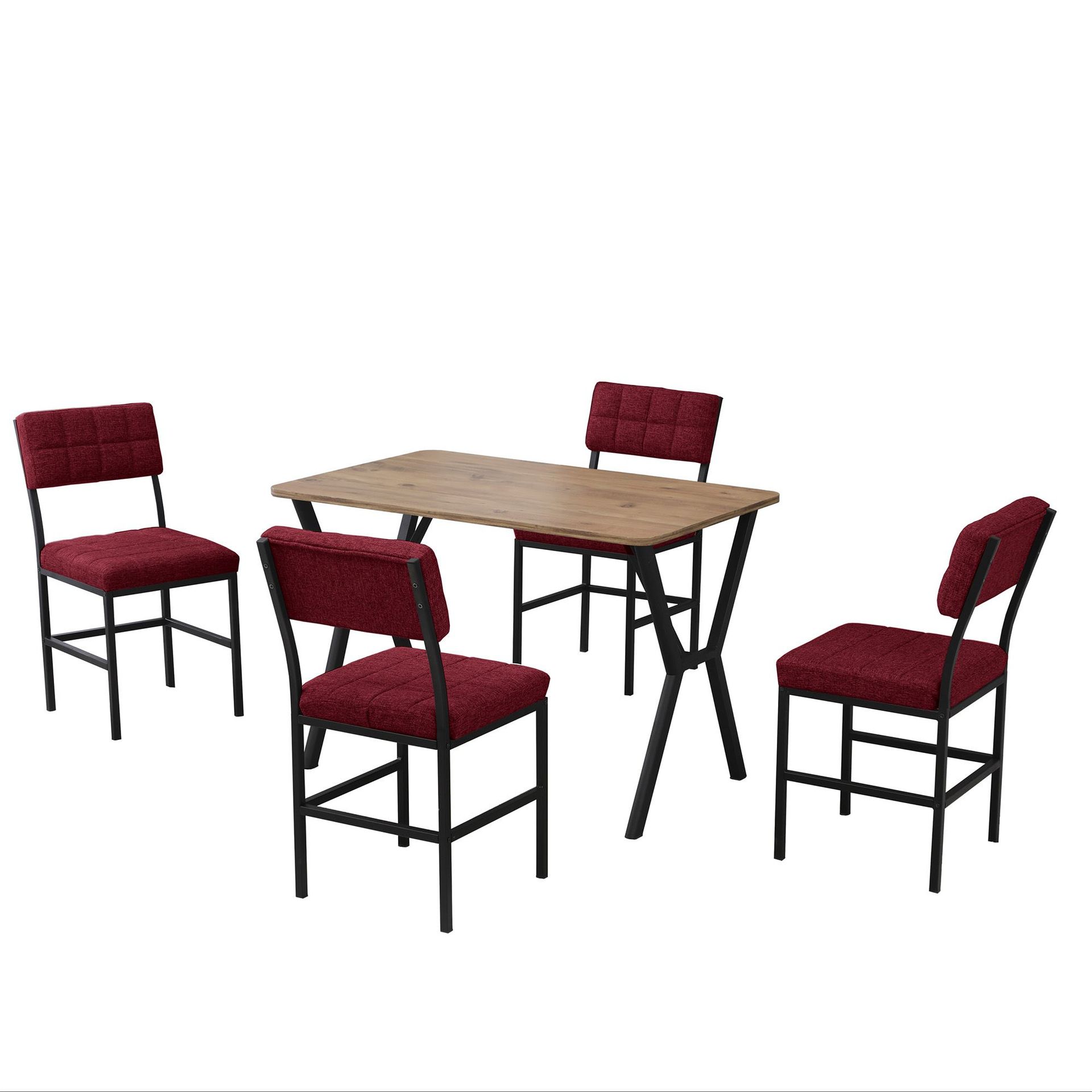 Stedum ruokailuryhmä pöytä 110 cm + 4 tuolia -