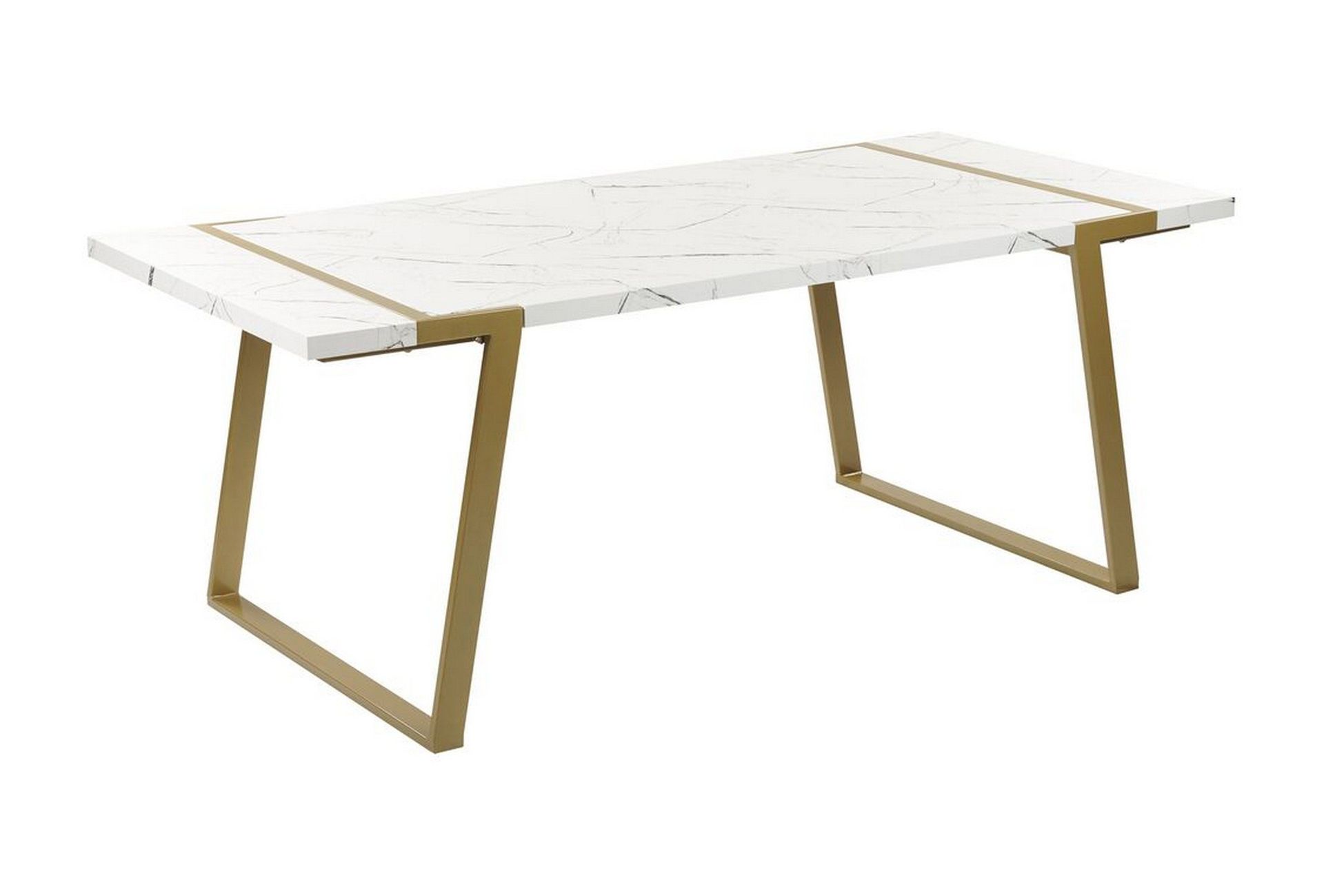 Stensby Ruokapöytä 90x200 cm - Valkoinen Kulta