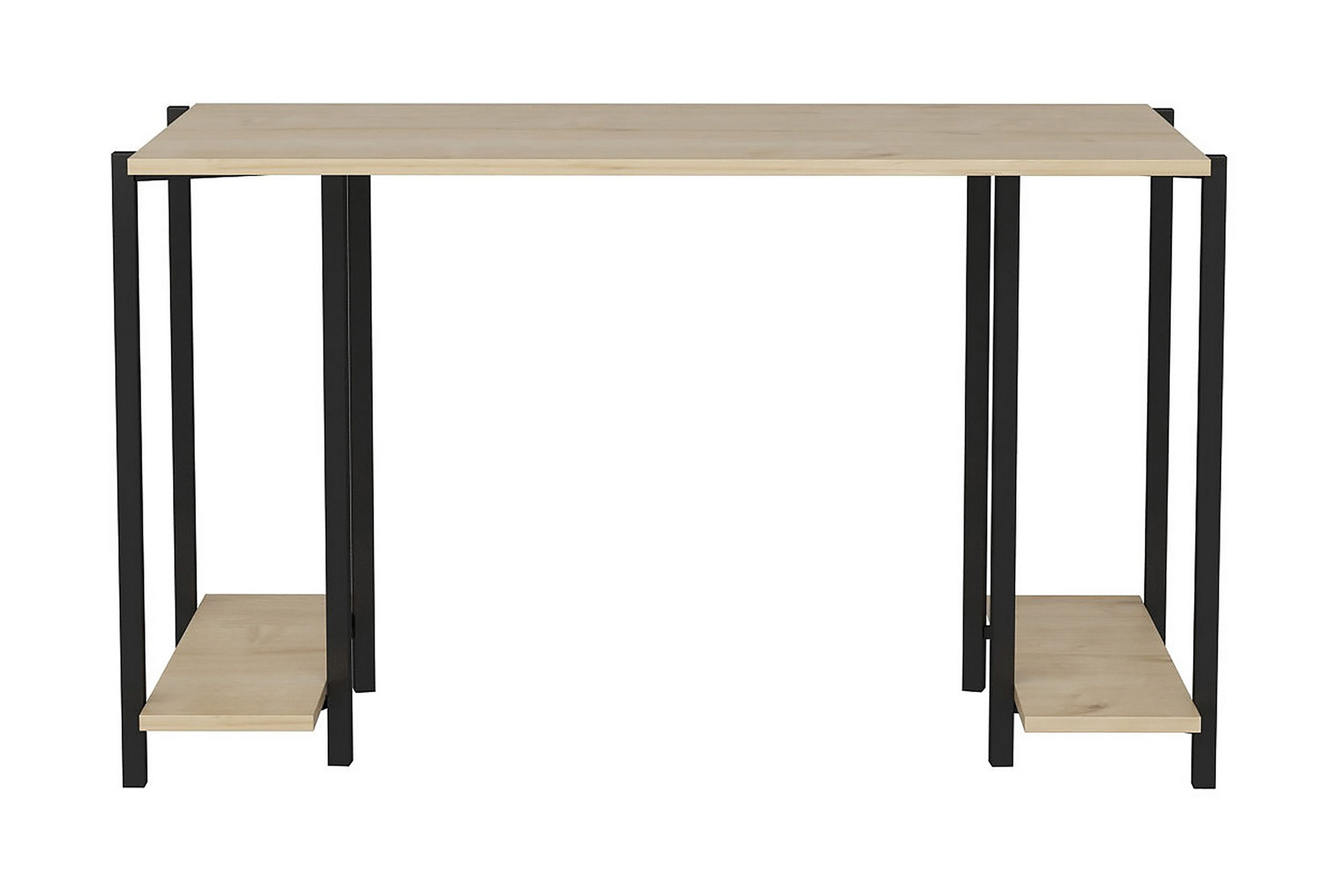Kirjoituspöytä Yepan 60x73,8x125,2 cm Säilytyksellä - Musta