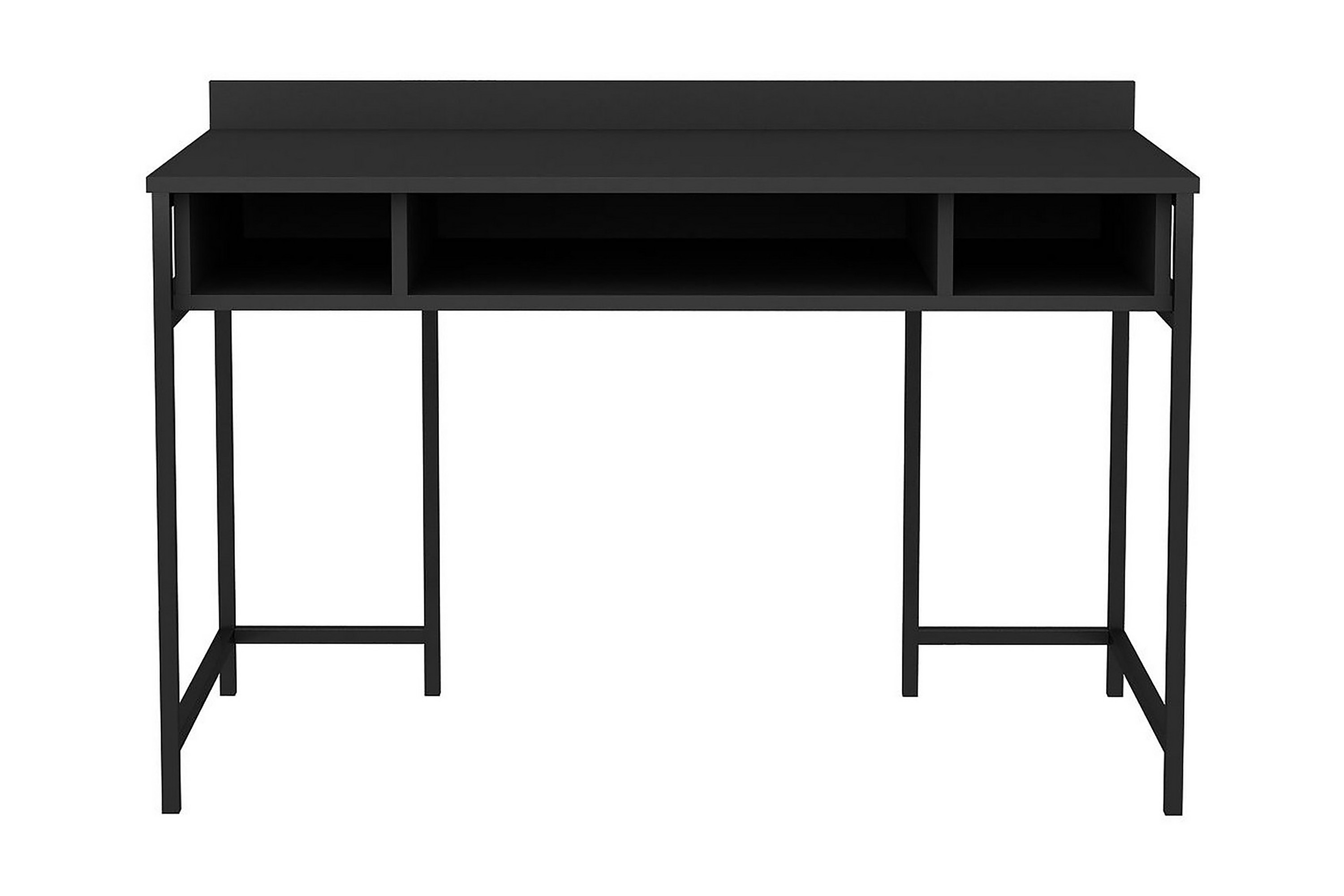 Kirjoituspöytä Yepan 60x74,8x120 cm Säilytyksellä - Musta/Antrasiitti
