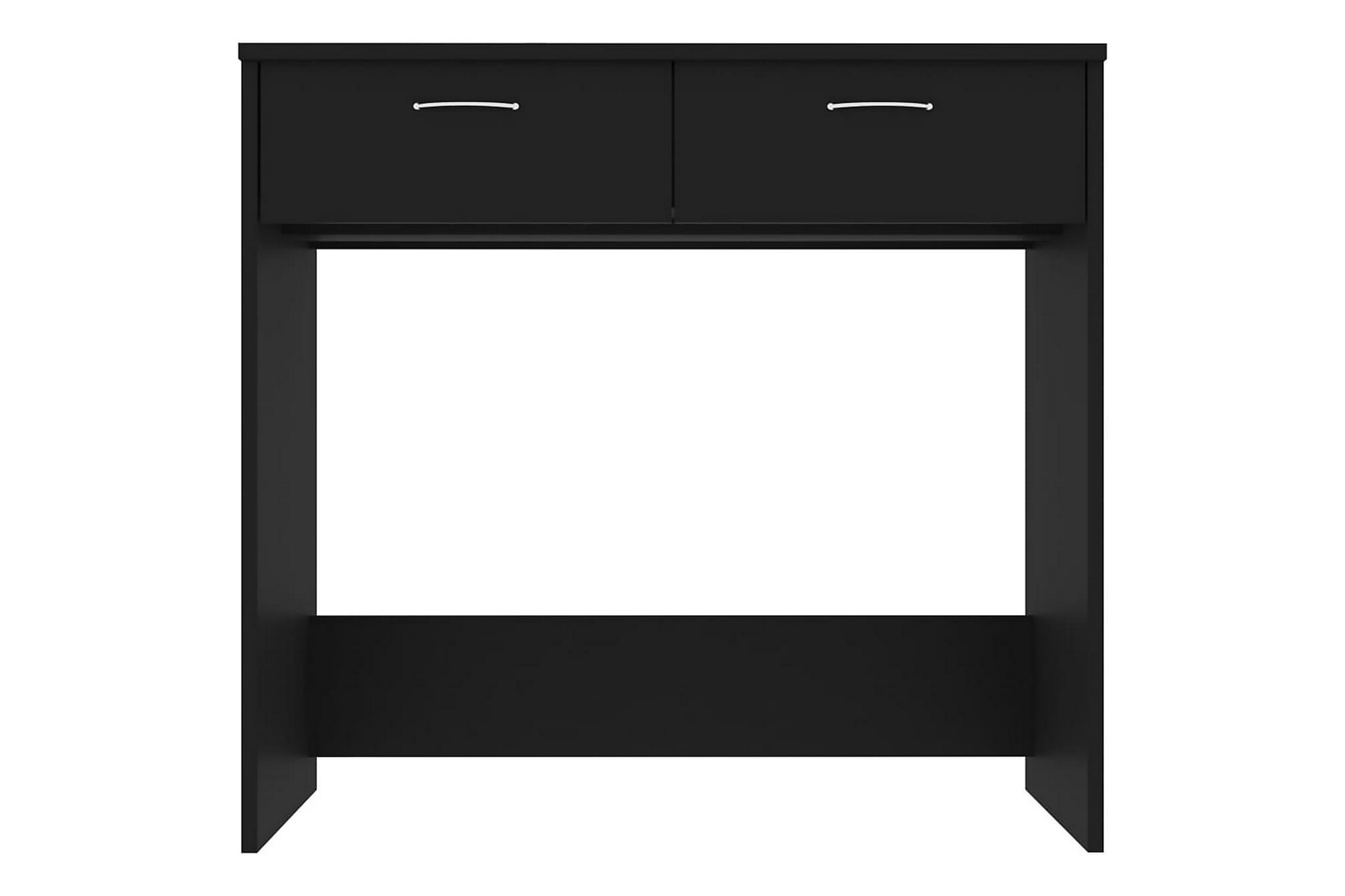 Työpöytä musta 80x40x75 cm lastulevy - Musta