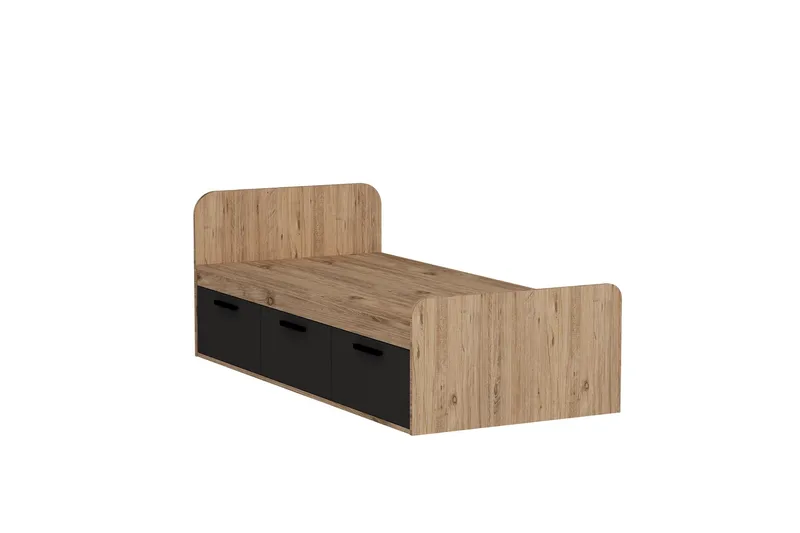 Akser Sängynrunko 91x194 cm, Ruskea