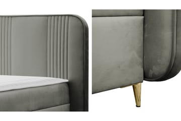 Alani Sänkypaketti Jenkkisänky 160x200 cm - Vaaleanpunainen - Huonekalut - Sänky - Sängyt säilytystilalla