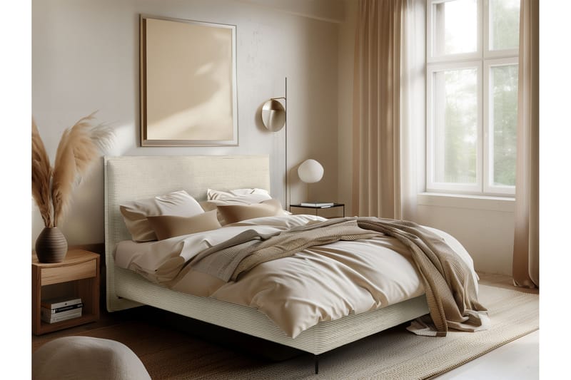 Alaudin Sängynrunko 180x200 cm - Beige - Huonekalut - Sänky - Sänkykehikot & sängynrungot