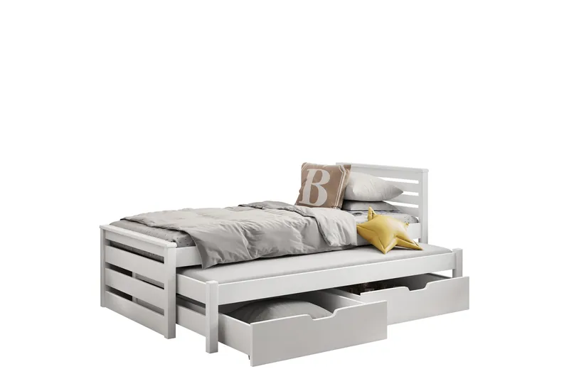 Alderamin Sängynrunko 80x180 cm, Valkoinen