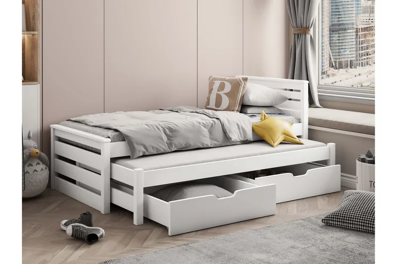 Alderamin Sängynrunko 80x180 cm - Valkoinen - Huonekalut - Sänky - Sänkykehikot & sängynrungot