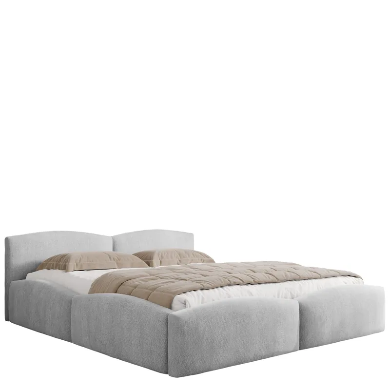 Aldrosen sängynrunko säilytystilalla 140x200 cm - harmaa - Huonekalut - Sänky - Sänkykehikot & sängynrungot