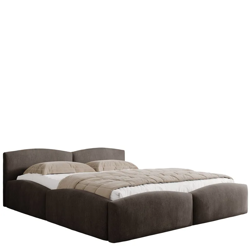 Aldrosen sängynrunko säilytystilalla 140x200 cm - ruskea - Huonekalut - Sänky - Sänkykehikot & sängynrungot